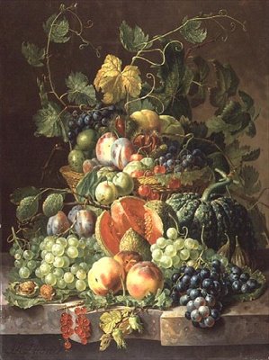 Cesto di frutta da Johannes Hendrick Fredriks