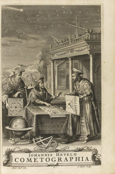 Cometographia. Frontespizio, 1668 da Johannes Hevelius