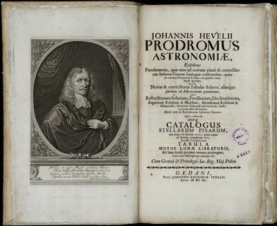 Johannes Hevelius, Prodromus astronomiae, 1690 da Johannes Hevelius