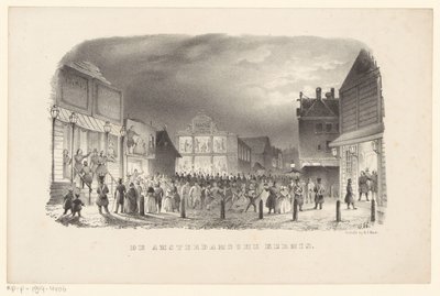 Fiera al Botermarkt di Amsterdam da Johannes Hilverdink