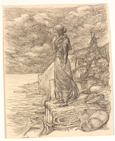 Illustrazione per Alfred Tennyson "Enoch Arden" da Johannes Holbek