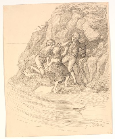 Illustrazione per "Enoch Arden" di Alfred Tennyson da Johannes Holbek