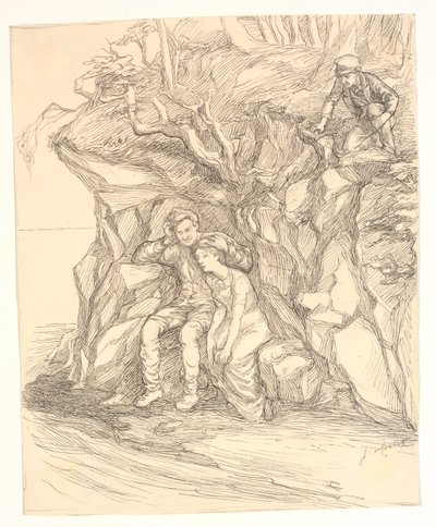 Illustrazione per "Enoch Arden" di Alfred Tennyson da Johannes Holbek