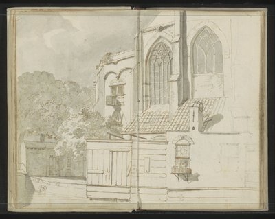 Retro della Nieuwe Kerk a Delft da Johannes Huibert Prins
