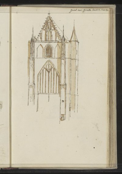 Facciata della Grote Kerk a Haarlem da Johannes Huibert Prins