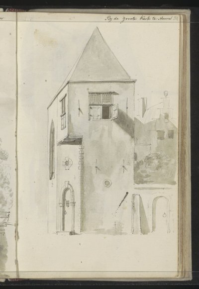 Veduta della città presso la Grote Kerk a Hoorn da Johannes Huibert Prins