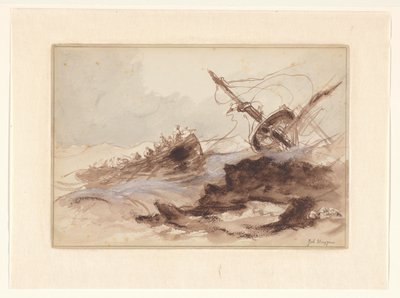Naufragio da Johannes Huygens (signed by artist)
