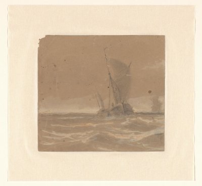 Barca da pesca a vela da Johannes Huygens (signed by artist)