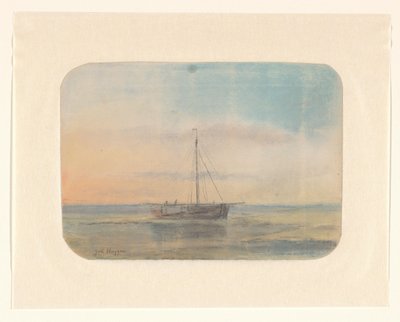 Veliero da Johannes Huygens (signed by artist)