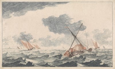 Ammainare la vela da Johannes Jacobsz van den Aveele (attributed to)