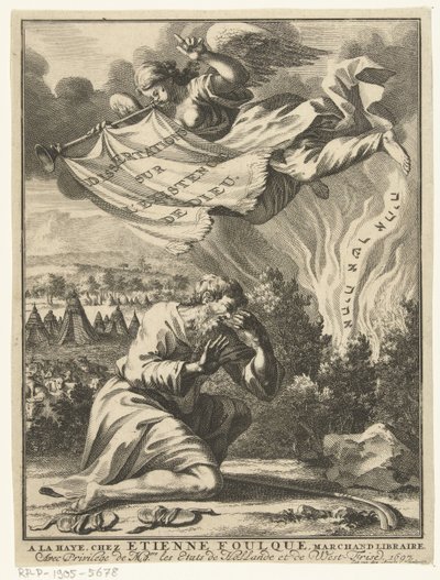 Mosè presso il roveto ardente da Johannes Jacobsz van den Aveele