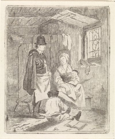 Famiglia in interni da Johannes Janson (possibly)