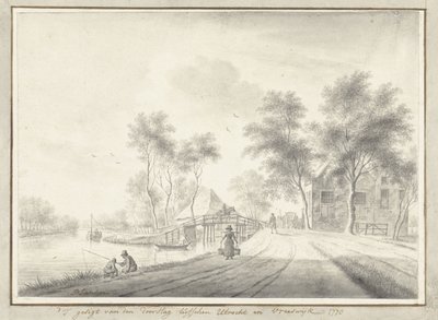 Veduta del canale tra Utrecht e Vreeswijk da Johannes Janson