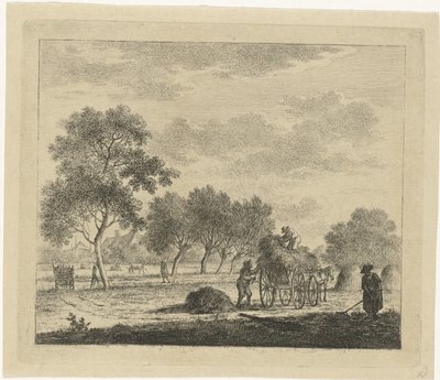Paesaggio con carro di fieno da Johannes Janson