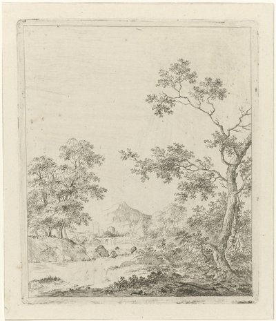 Paesaggio con pescatore da Johannes Janson