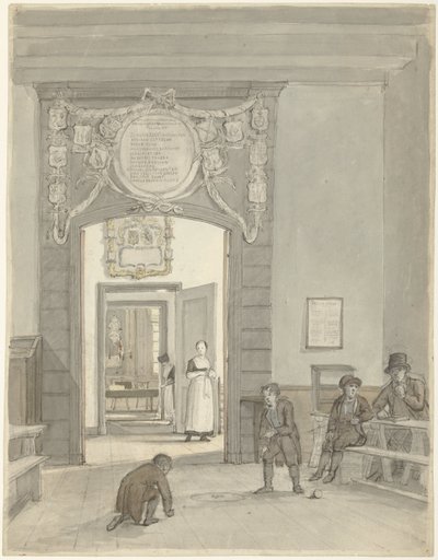 Vista sulla Sala dei Signori della Diaconia Luterana Evangelica e Casa di Cura sulla Nieuwe Keizersgracht da Johannes Jelgerhuis