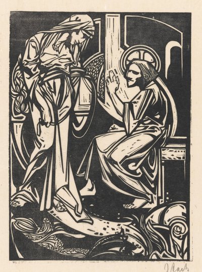 Cristo e la donna samaritana da Johannes Josephus Aarts (signed by artist)