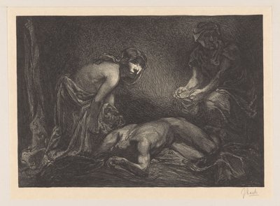 Giuditta e ancella con la testa e il corpo di Oloferne da Johannes Josephus Aarts (signed by artist)
