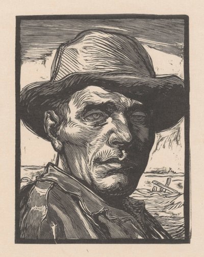Ritratto di un uomo sconosciuto da Johannes Josephus Aarts (signed by artist)