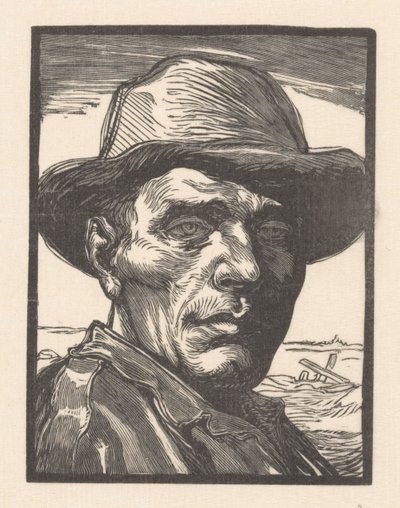 Ritratto di un uomo sconosciuto da Johannes Josephus Aarts (signed by artist)