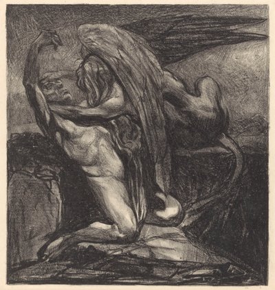 Sfinge con uomo senza vita da Johannes Josephus Aarts (signed by artist)
