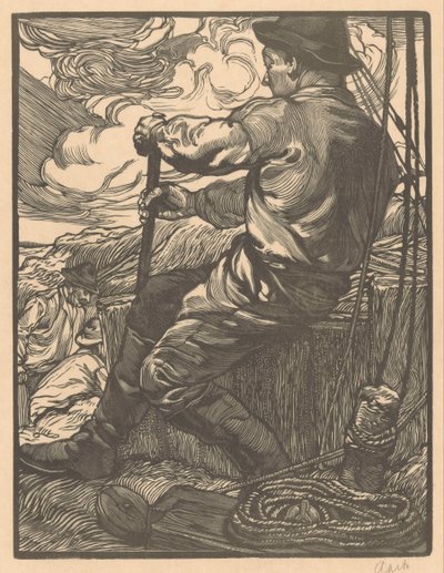 Lavoratore che si sforza da Johannes Josephus Aarts (signed by artist)
