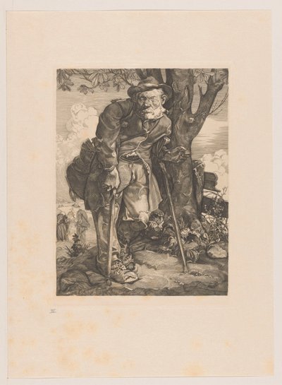 Mendicante con stampelle da Johannes Josephus Aarts