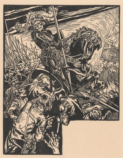 La Morte durante una battaglia da Johannes Josephus Aarts