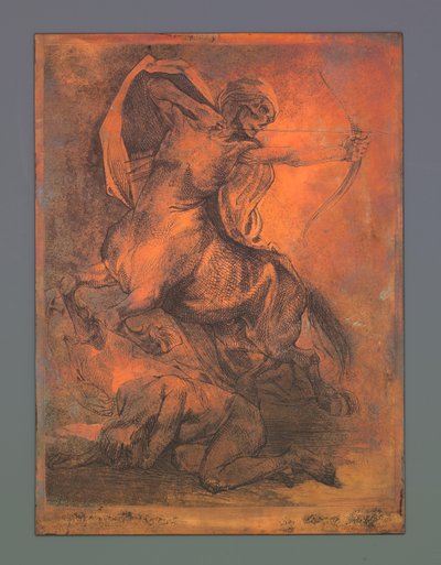 La morte come centauro con arco e freccia da Johannes Josephus Aarts