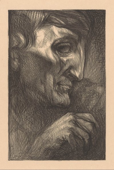 Testa e mano di un uomo da Johannes Josephus Aarts