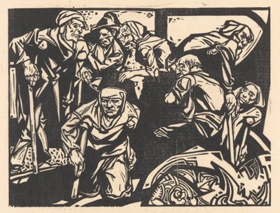 Uomini con stampelle da Johannes Josephus Aarts