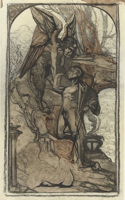 Edipo e la sfinge da Johannes Josephus Aarts