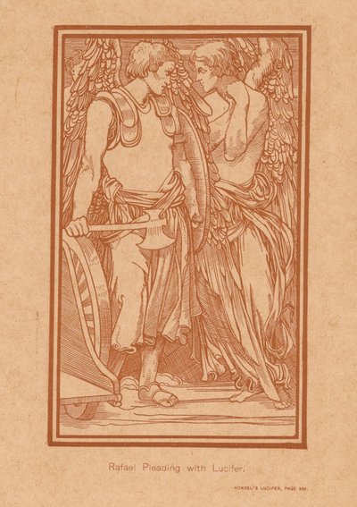 Raffaello cerca di convincere Lucifero da Johannes Josephus Aarts