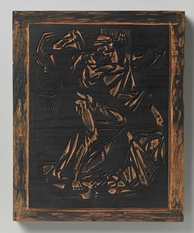 Figura maschile che trasporta un carico da Johannes Josephus Aarts