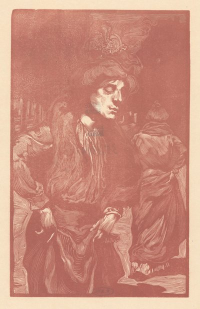 Due donne che camminano per strada da Johannes Josephus Aarts