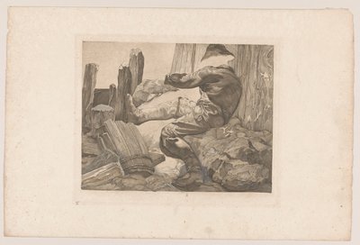 Lavoratore che si sforza da Johannes Josephus Aarts
