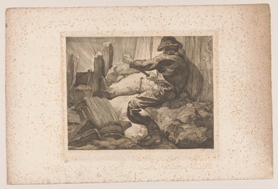 Lavoratore che scava da Johannes Josephus Aarts