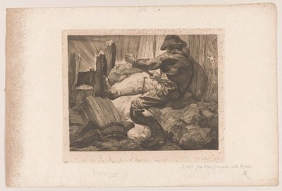 Lavoratore che scava da Johannes Josephus Aarts