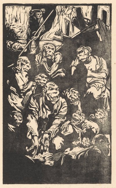 Creature fantastiche sedute da Johannes Josephus Aarts