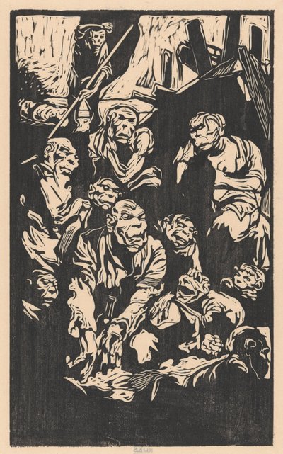 Creature fantastiche sedute da Johannes Josephus Aarts