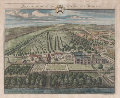 Barrington, La Residenza di Edmond Bray, Esq., [1712] ripubblicato 1768 da Johannes Kip