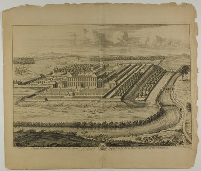 Great Ribston, tavola 61 da Britannia Illustrata da Johannes Kip