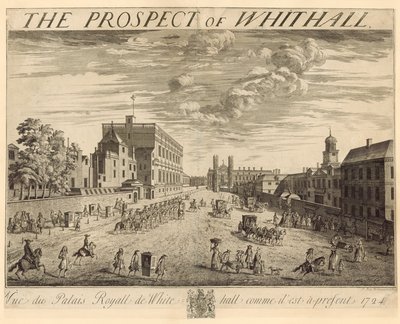 Il piano di Whitehall, 1724 da Johannes Kip