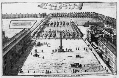 Il prospetto di Lincolns Inn, 1720 da Johannes Kip