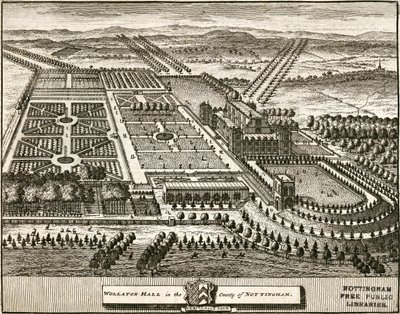 Wollaton Hall e Park Nottingham, Nottinghamshire, c1707 da Johannes Kip
