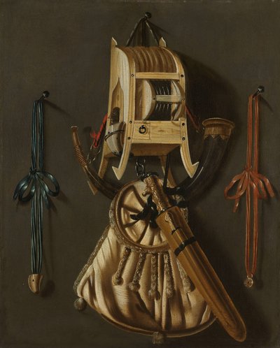Natura morta con strumenti di caccia da Johannes Leemans