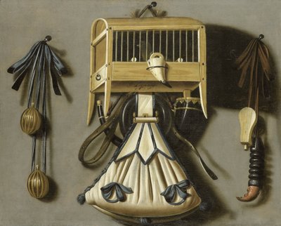 Natura morta con strumenti di caccia da Johannes Leemans