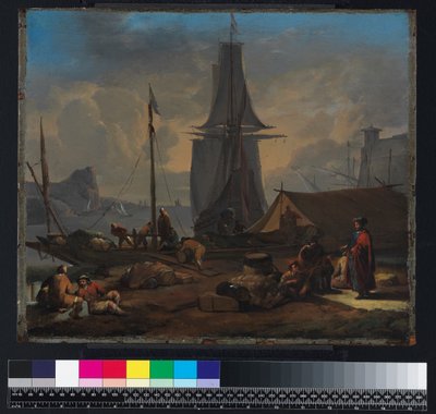 Scena di porto, prima del 1674 da Johannes Lingelbach