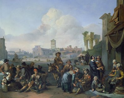 Una vista di Roma, 1668 da Johannes Lingelbach