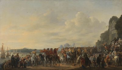 Arrivo del principe Guglielmo II alla tenuta Welna sull